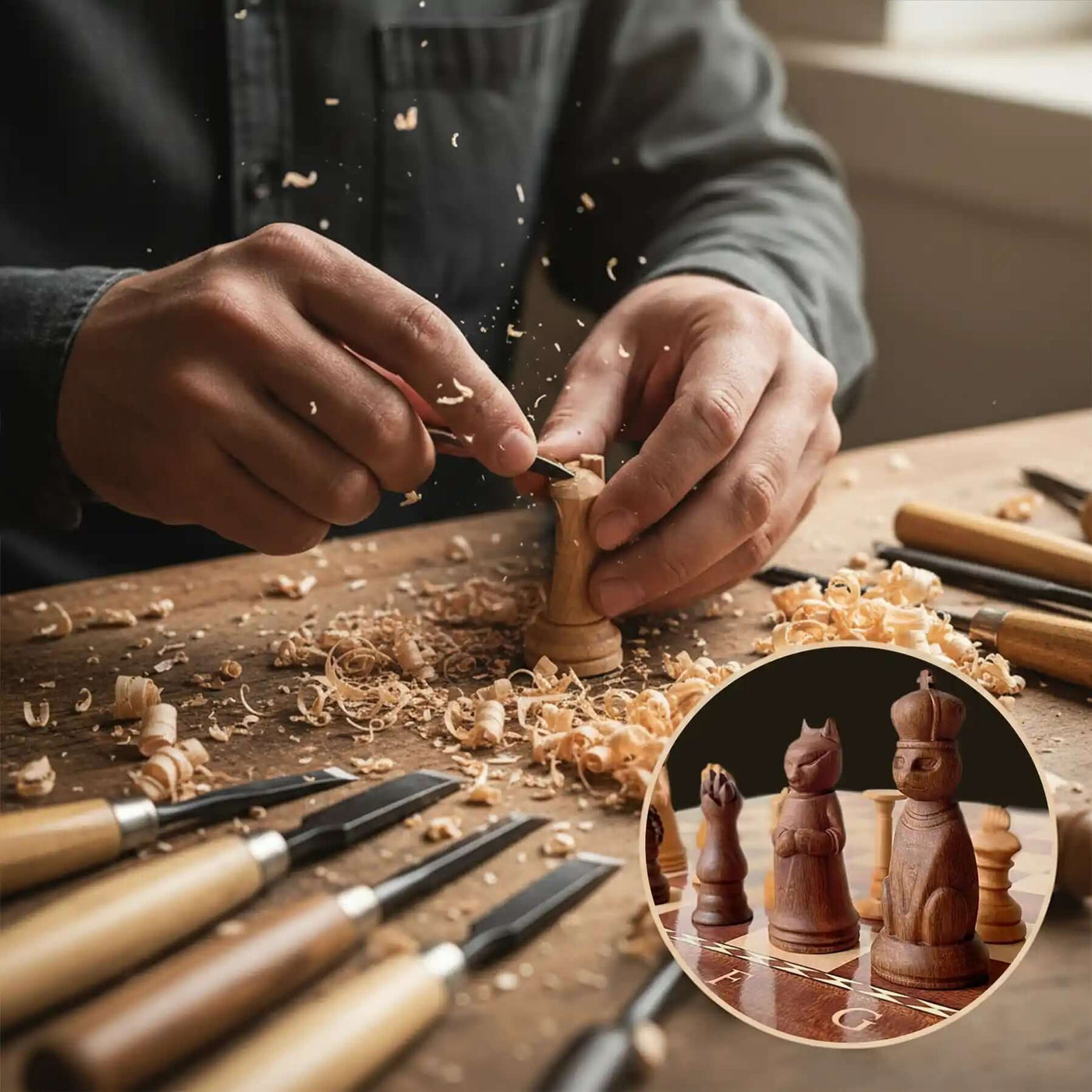 PawSwing® PawSwing Catstle Handmade Cat Chess Gift