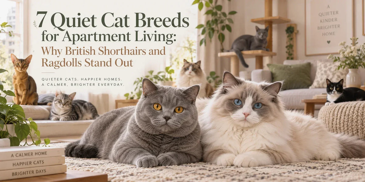 7 Quiet Cat Breeds for Apartment Living: Why British Shorthairs and Ragdolls Stand Out