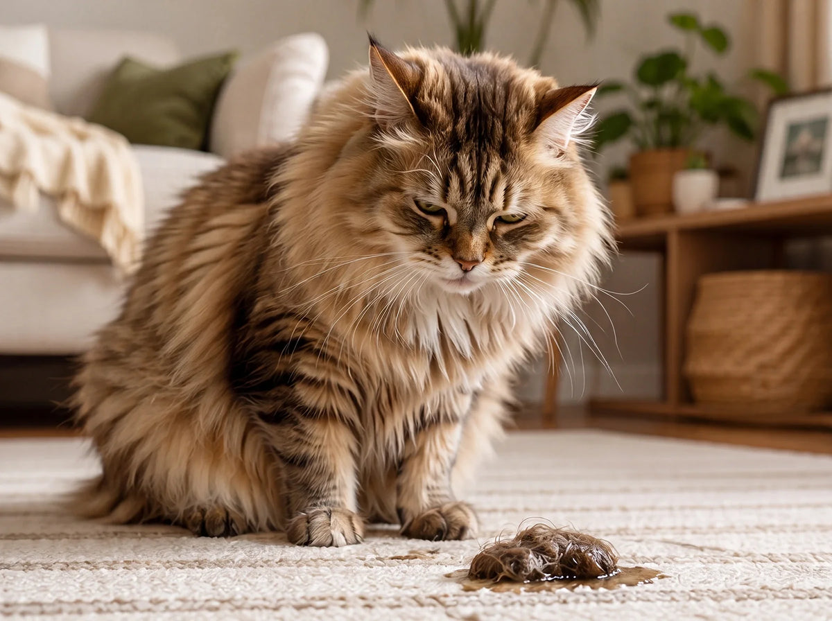 Why Do Cats Throw Up Hairballs Frequently? This Could Be a Warning Sign of a Cat's Digestive Health