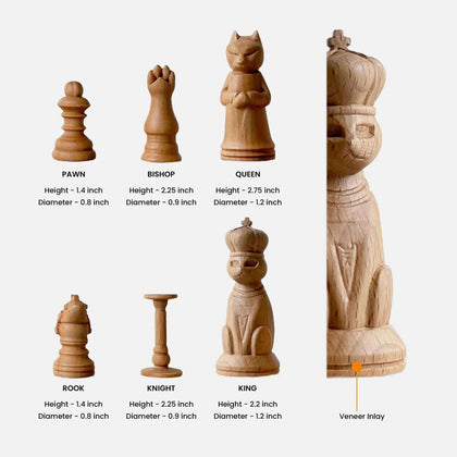 PawSwing® PawSwing Catstle Handmade Cat Chess Gift