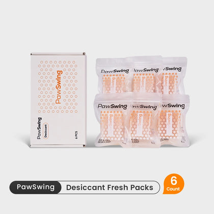 The PawSwing® cat snack desiccant 6-count refill kit designed for use with the smart feeder system
