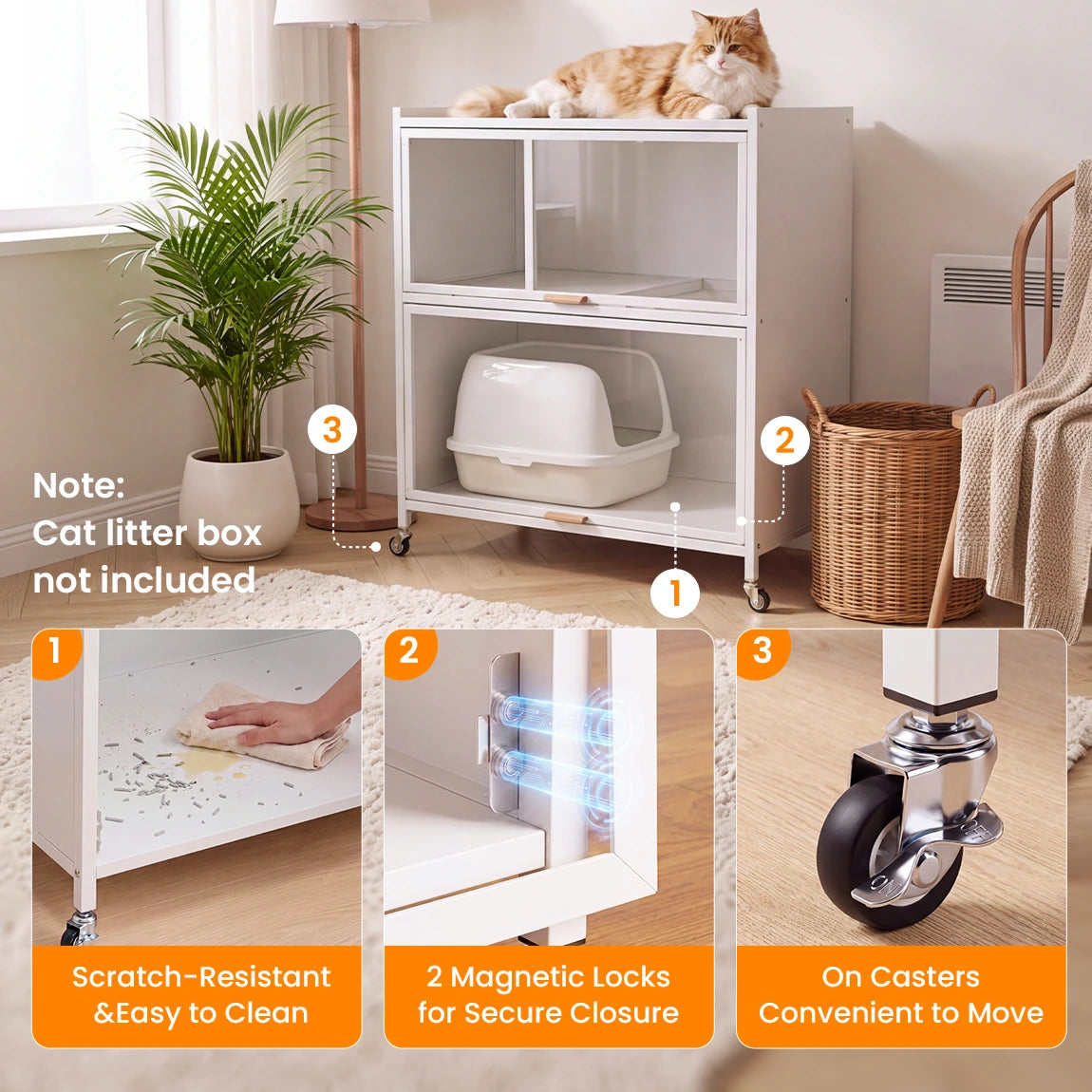 Metal Cat Litter Box Enclosure - DIY Assembly Kit