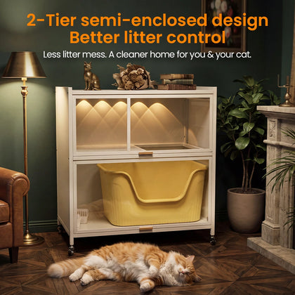Metal Cat Litter Box Enclosure - DIY Assembly Kit