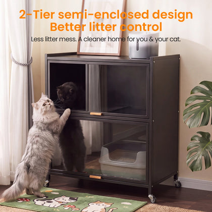 Metal Cat Litter Box Enclosure - DIY Assembly Kit