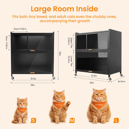 Metal Cat Litter Box Enclosure - DIY Assembly Kit