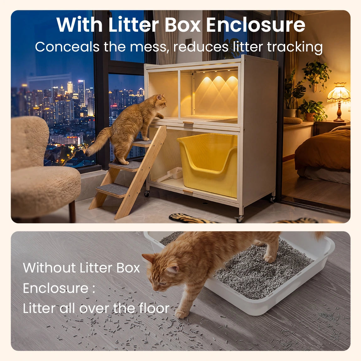 Metal Cat Litter Box Enclosure - DIY Assembly Kit