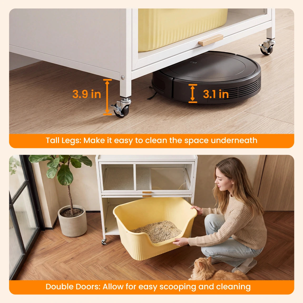 Metal Cat Litter Box Enclosure - DIY Assembly Kit