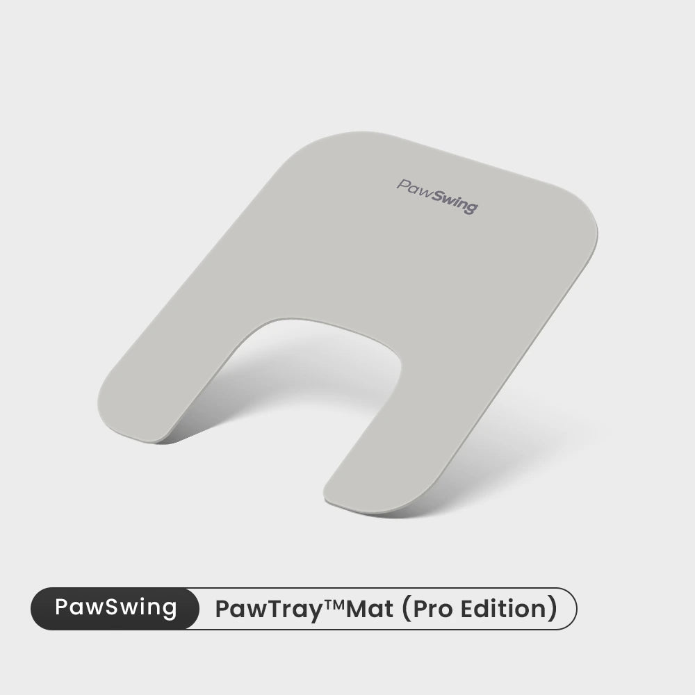 A studio shot of the custom-fit PawSwing® cat mat designed for the Pro Edition grooming house