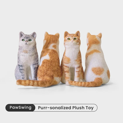 A realistic PawSwing® custom cat doll handcrafted to mirror a pet's unique markings and features