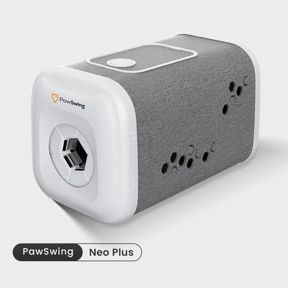 The PawSwing® neo Plus large cat self grooming house featuring a spacious and modern felt-covered design
