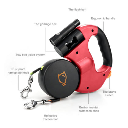 Pawswing Adjustable Dual-Ended Dog Leash