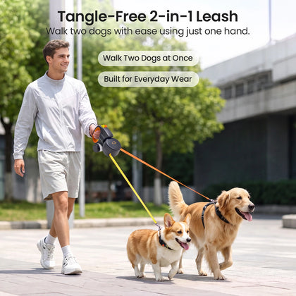 Pawswing Adjustable Dual-Ended Dog Leash