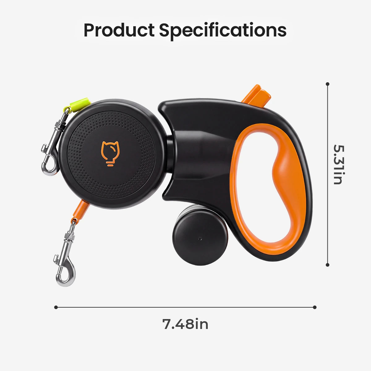 Pawswing Adjustable Dual-Ended Dog Leash