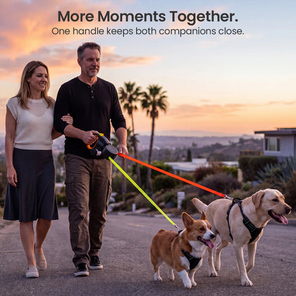 Pawswing Adjustable Dual-Ended Dog Leash