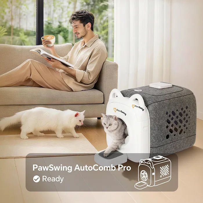 Cats using PawSwing®cat self groomer should not be concerned by cat owners