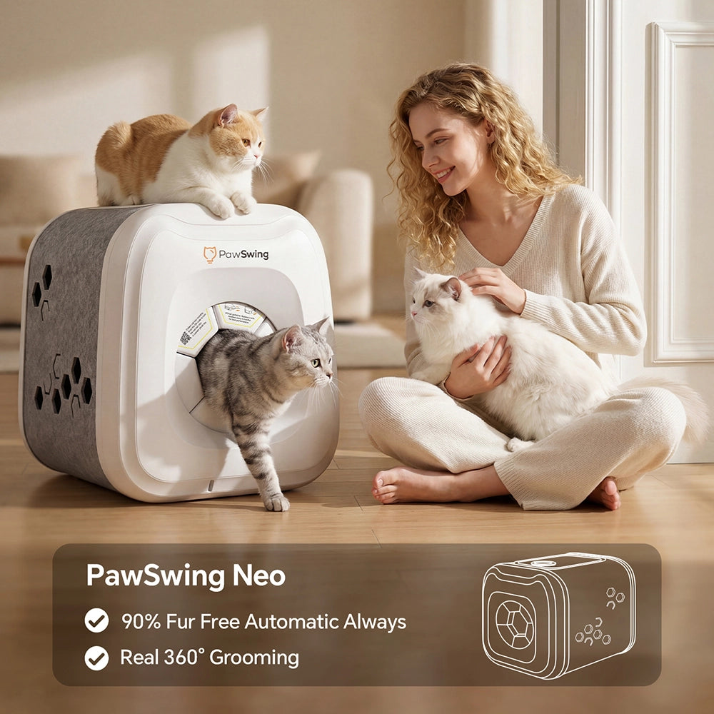 Why Cat Parents Love the ++<strong>PawSwing® Cat Self Groomer Brush</strong>